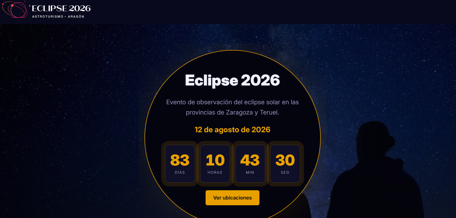 plataforma oficial de reservas eclipse Aragón